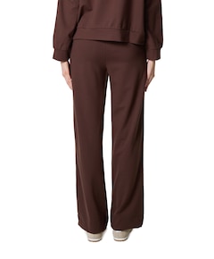 Wide leg tape dames broek bruin