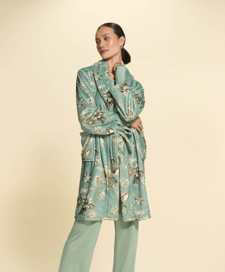 Dames ochtendjas groen