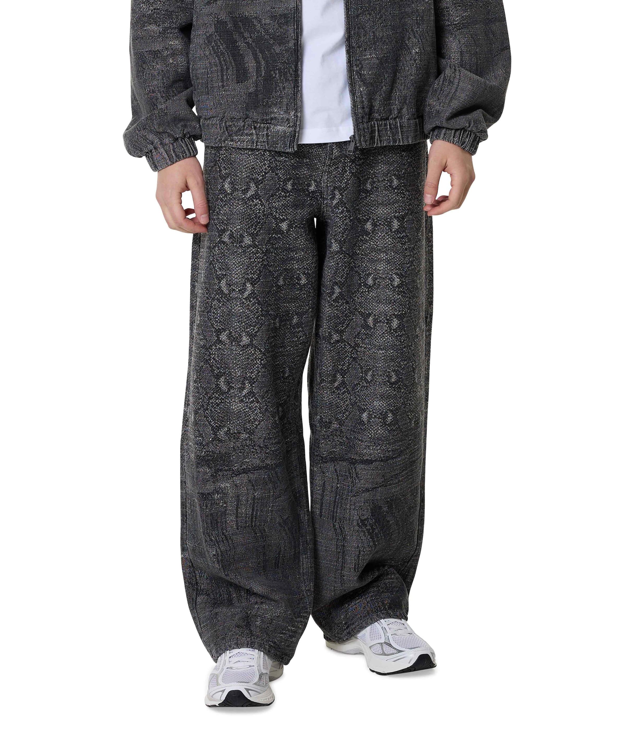 Daily Paper Denim Snake Oversized heren jeans grijs