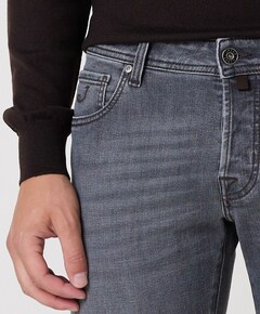 Nick Slim 5 pkt heren jeans grijs