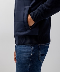 Heren vest blauw