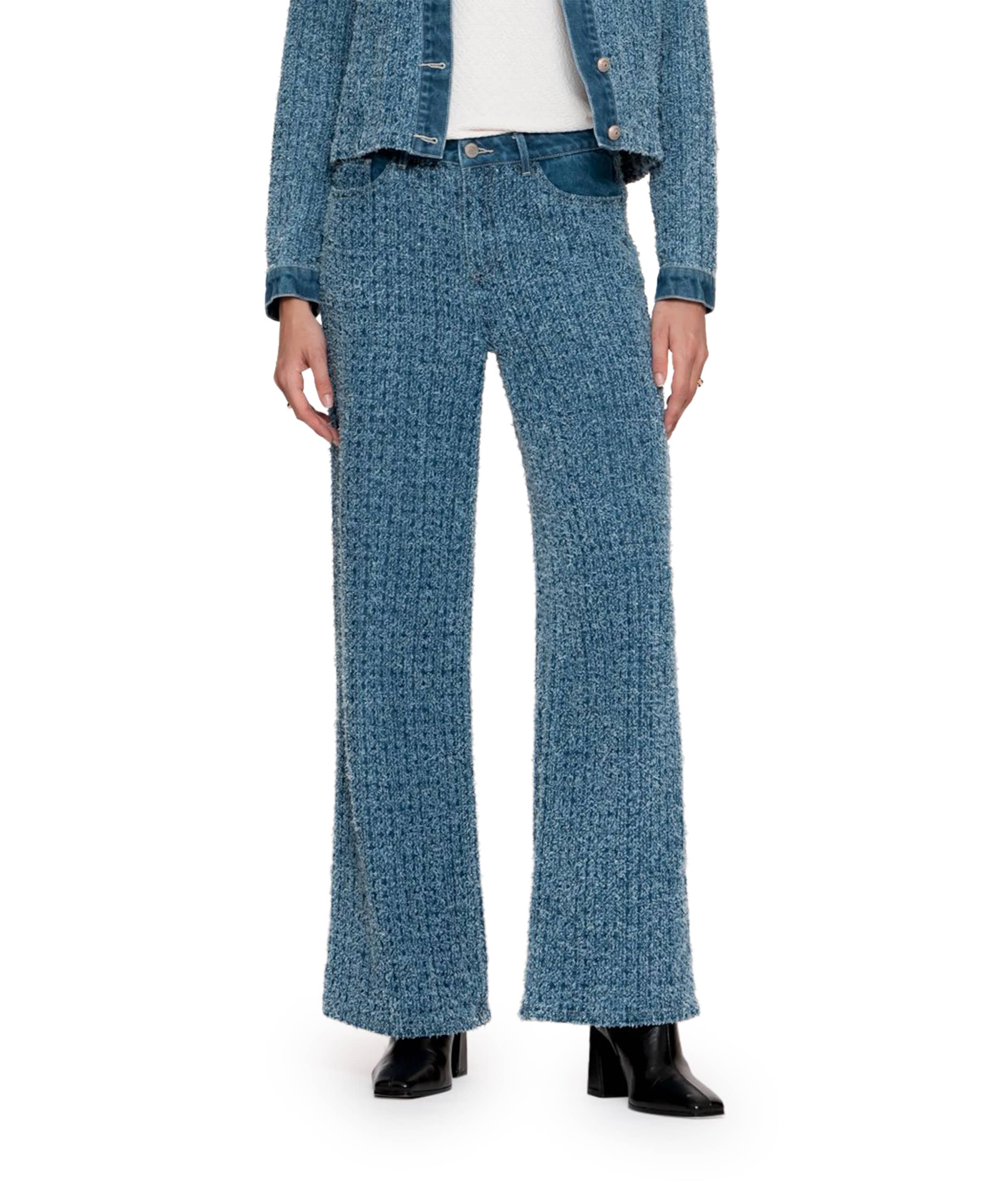 Wide jeans blauw