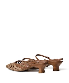 Dania dames slingbacks bruin