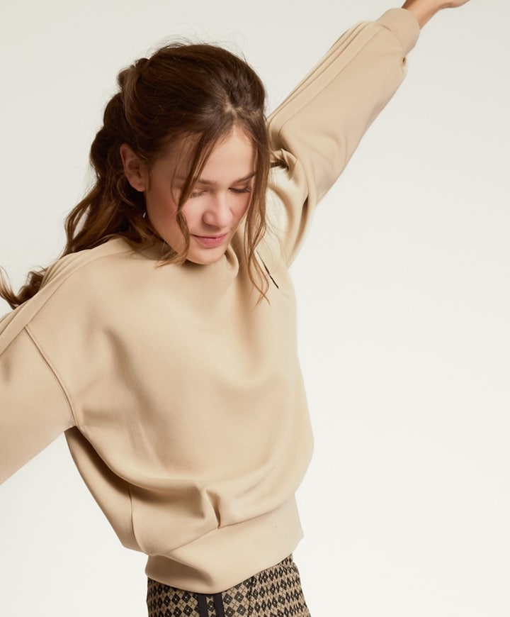 Meisjes sweater beige