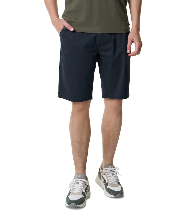 Shorts Chino Stretch heren korte broek blauw