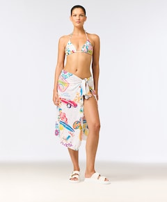 Dames pareo multicolor