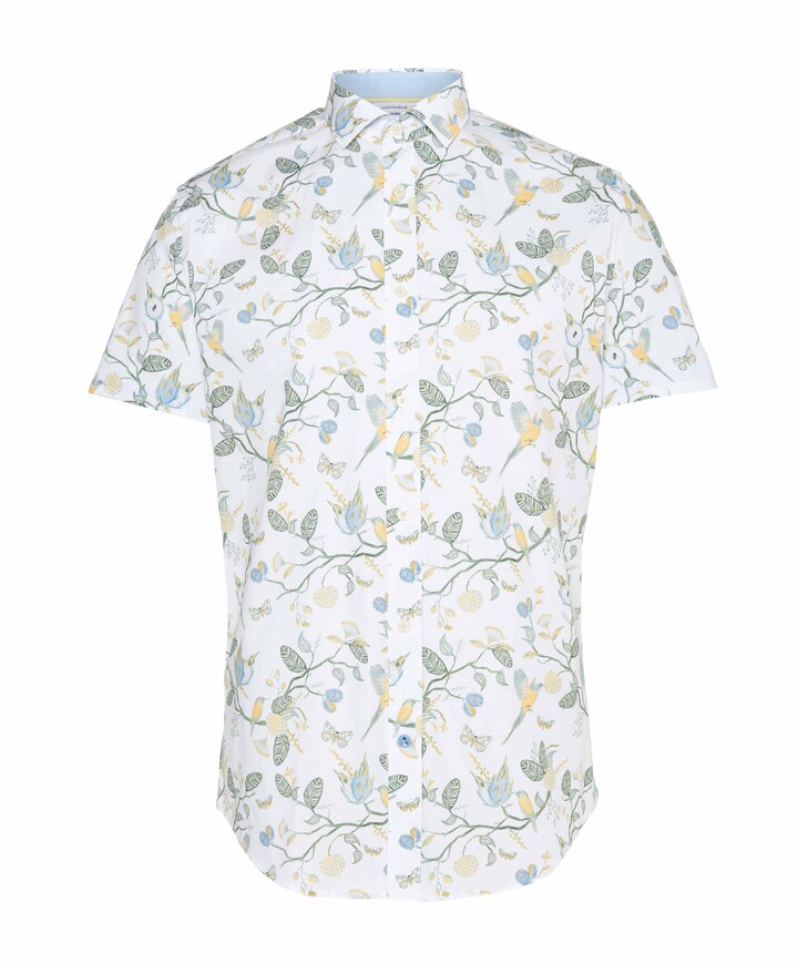 Heren overhemd korte mouw wit