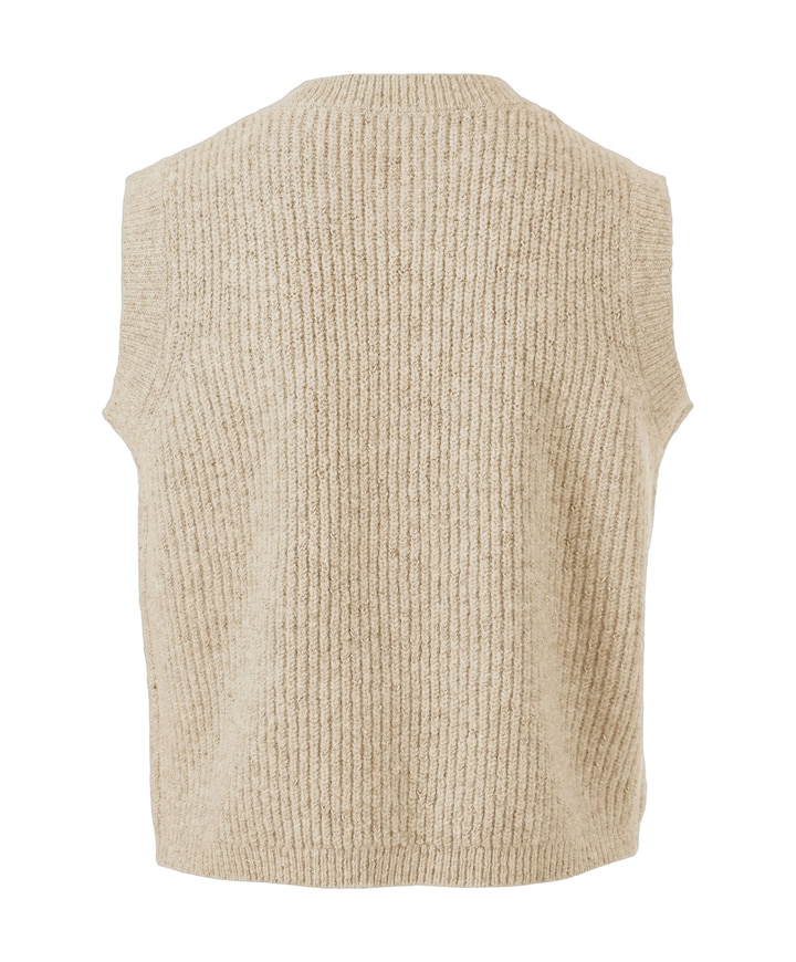 Dames gilet beige