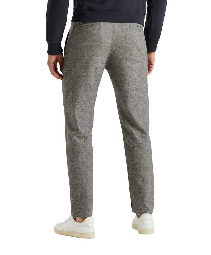 FALTURE RELAXED WOOL-LOOK heren broek grijs