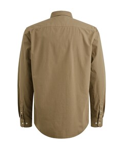 Heren overhemd lange mouw beige