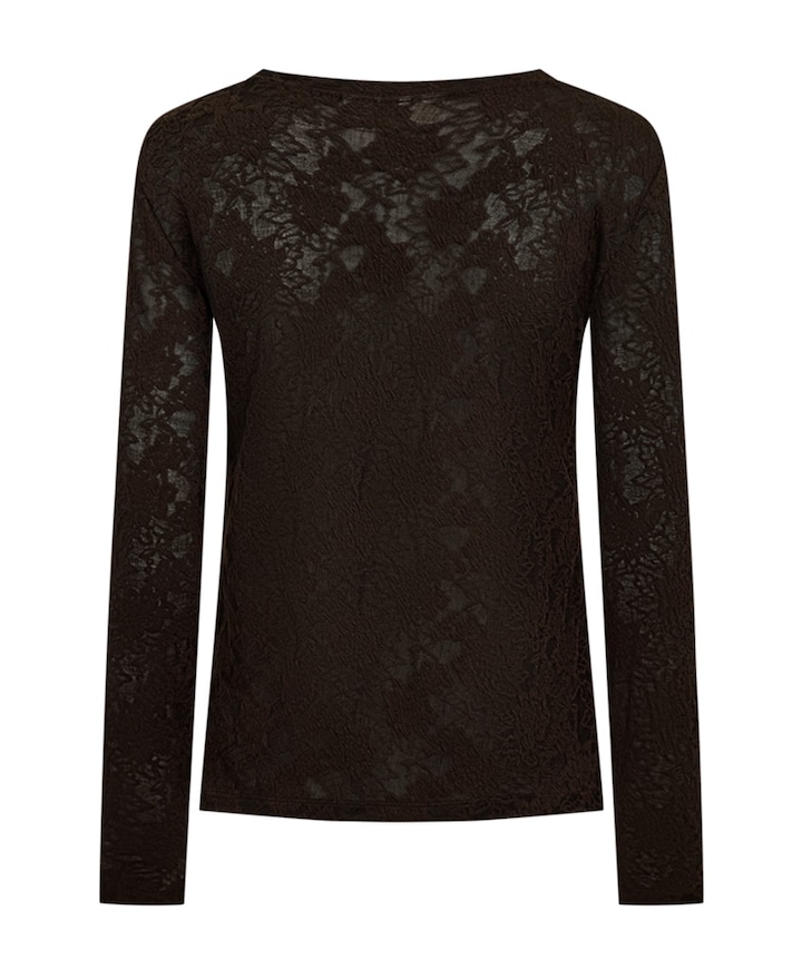 Dames longsleeve bruin