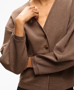 Dames vest bruin