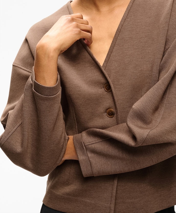 Dames vest bruin