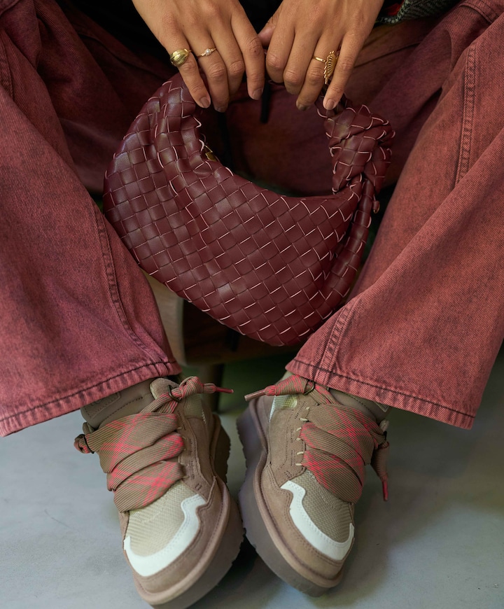 Lowmel dames sneakers bruin