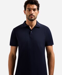 Heren polo blauw