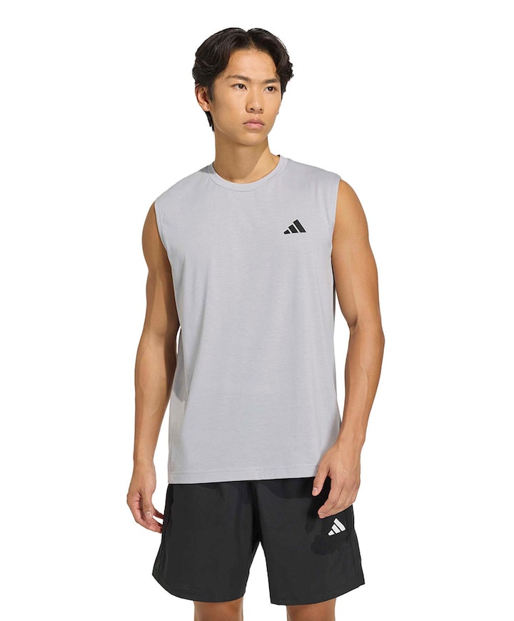 Heren singlet zilver