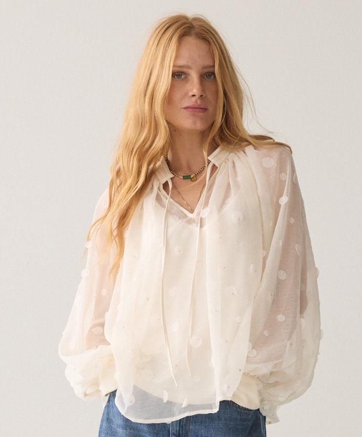Dames blouse ecru