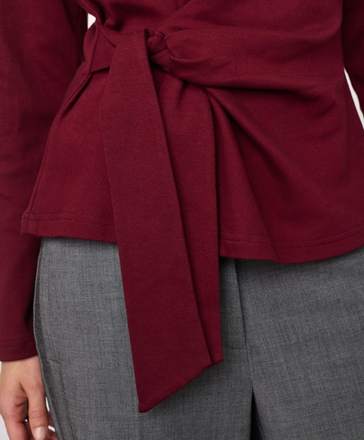 Dames longsleeve bordeaux