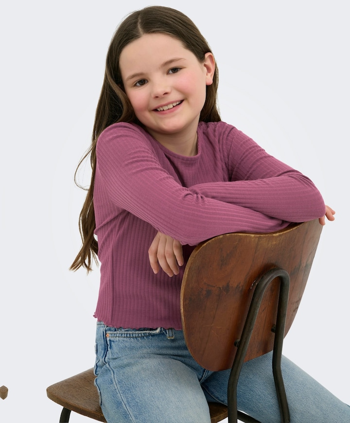 Meisjes longsleeve roze