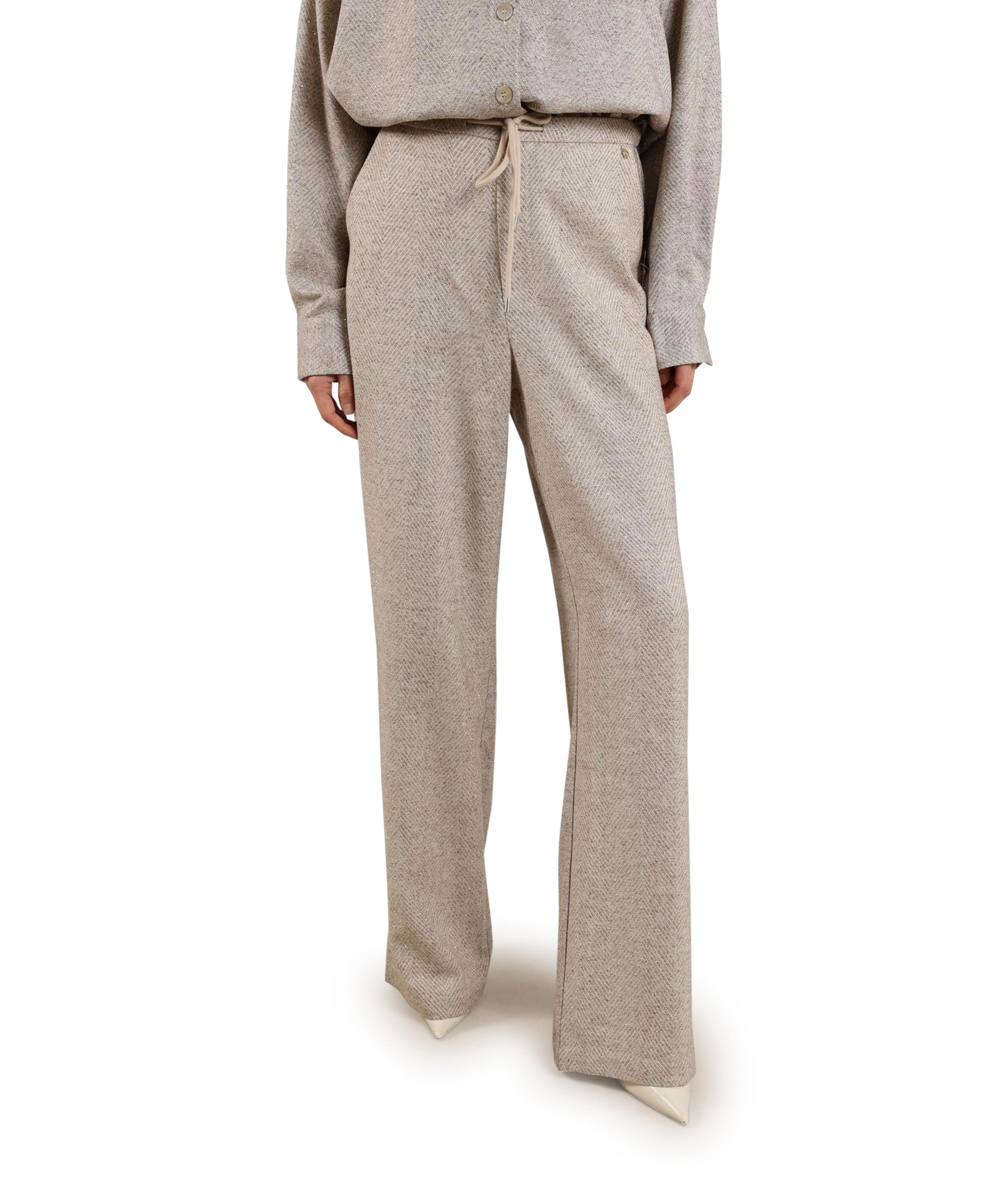 Vera Strass broek beige