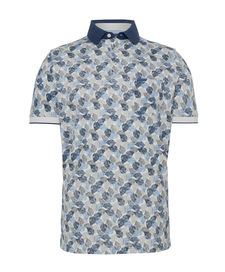 Heren polo blauw