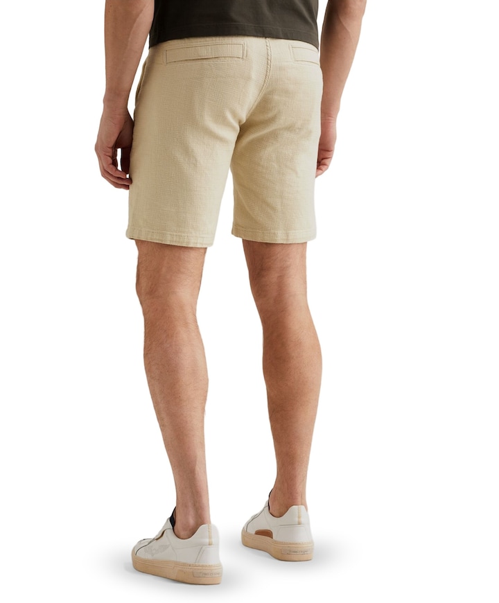 FIBERSTAR SHORTS LINEN STRUCTURE heren korte broek beige