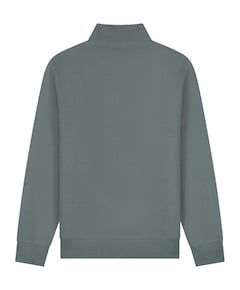 Heren trui met rits groen