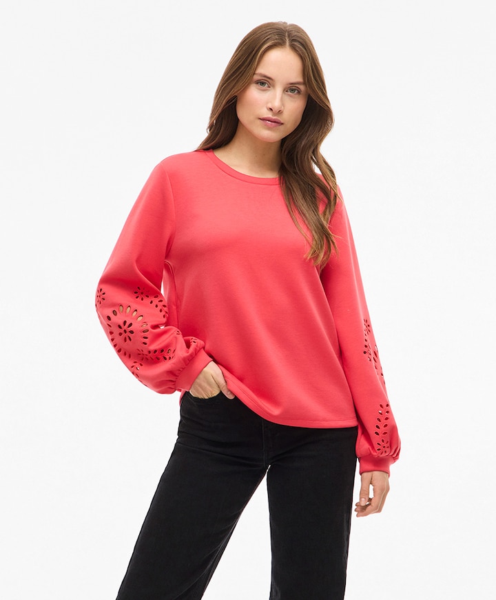Dames sweater rood