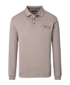 Heren polo beige