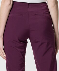 Wide leg travel broek bordeaux