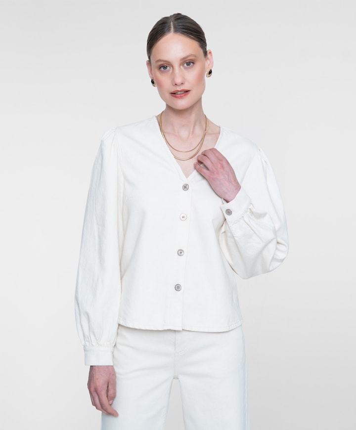 Dames blouse ecru