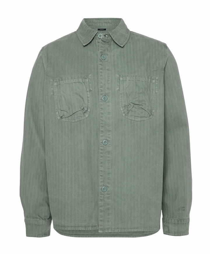 Heren overshirt groen