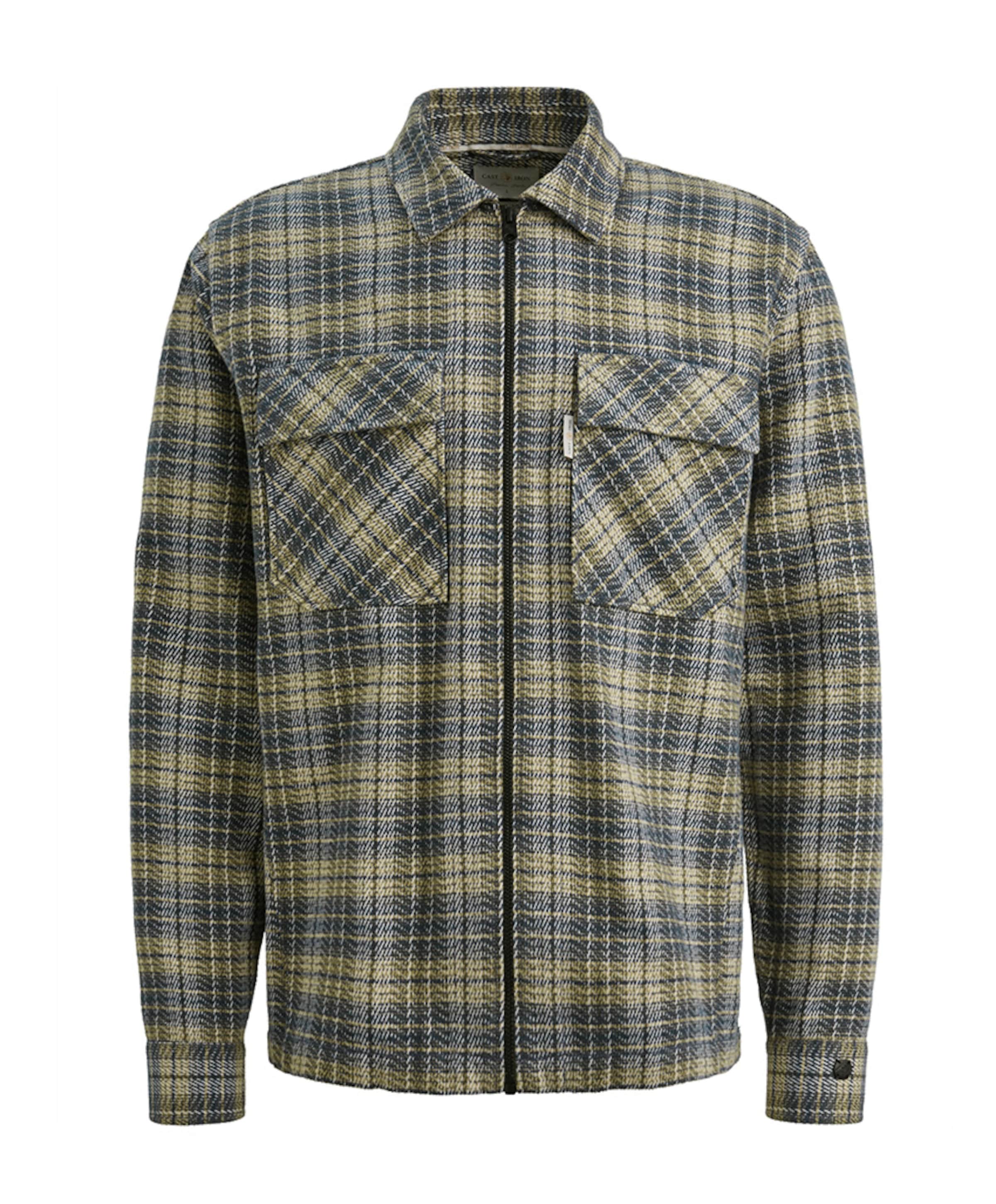 Heren overhemd lange mouw grijs