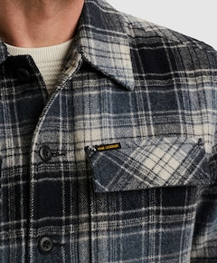 Heren overshirt blauw