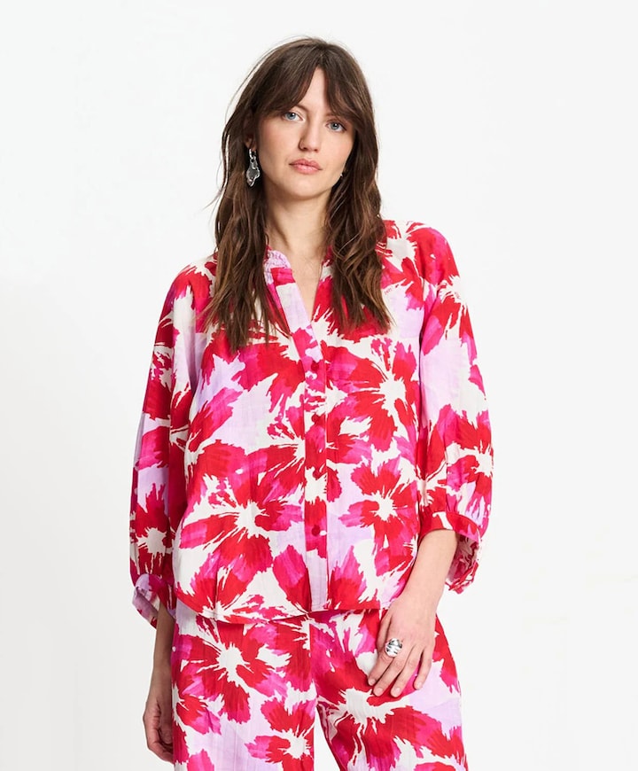 Dames blouse roze