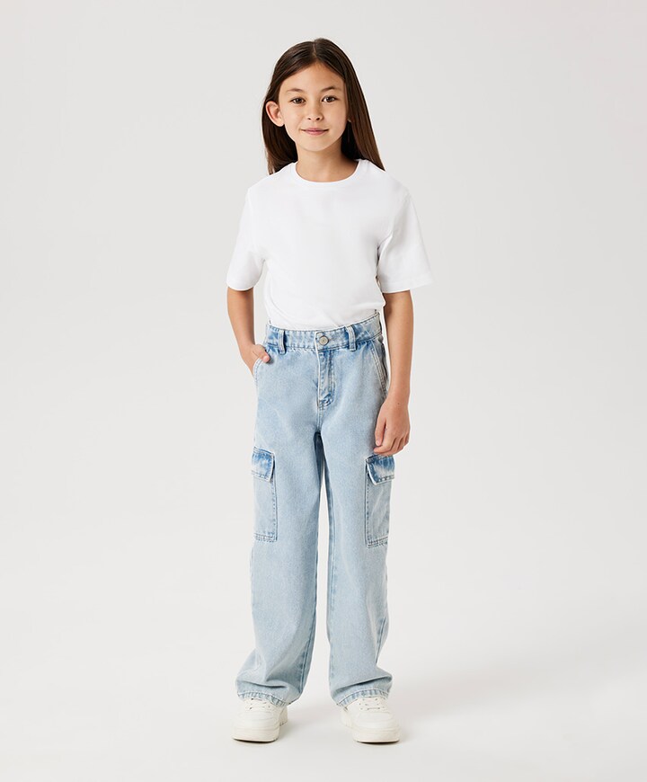 NKFROSE HW WIDE CARGO 6190-BS jeans blauw