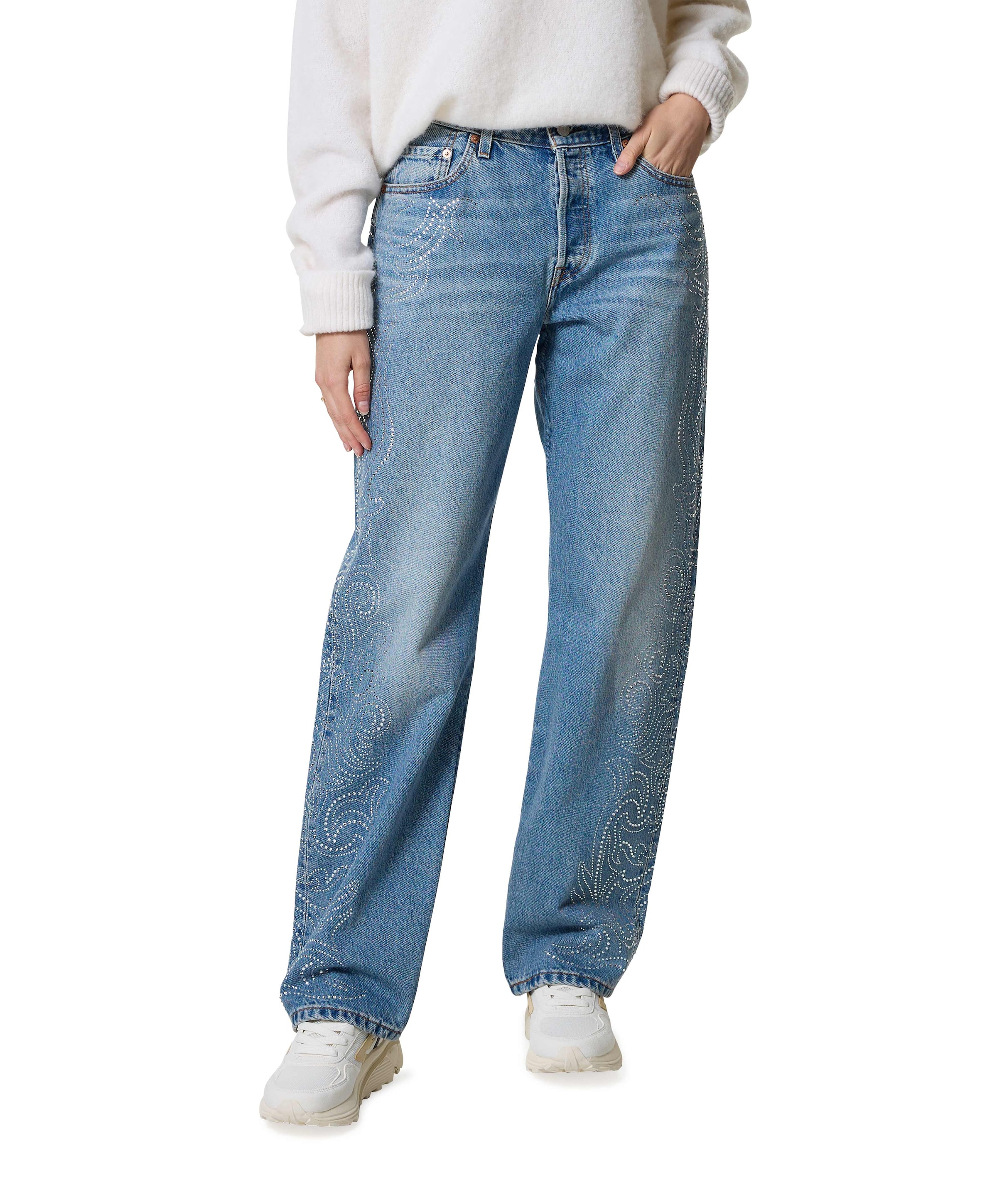 501 90S jeans blauw