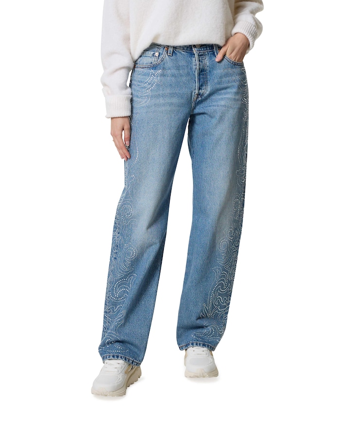 501 90S jeans blauw