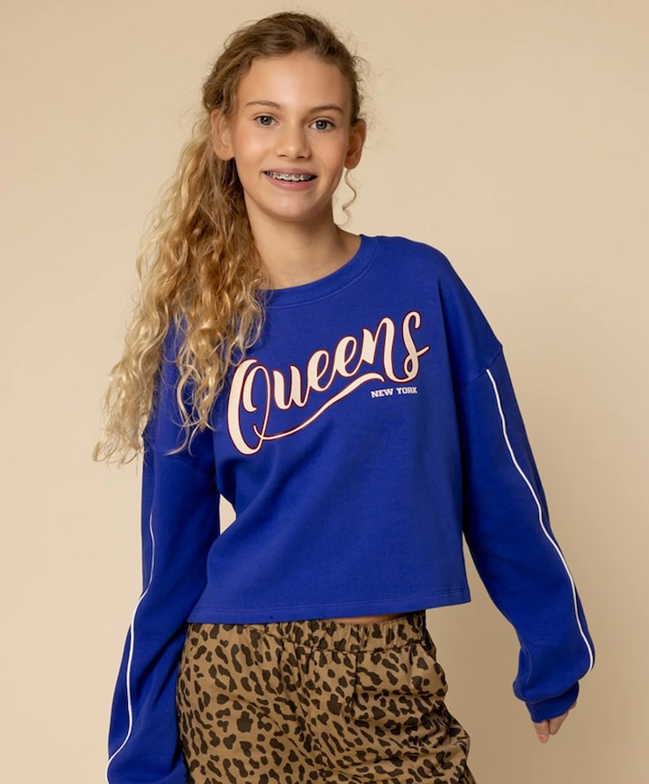 Meisjes sweater blauw