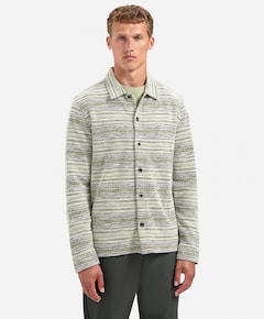 Heren overhemd lange mouw groen