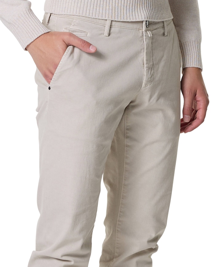 Bobby Slim Fit broek beige
