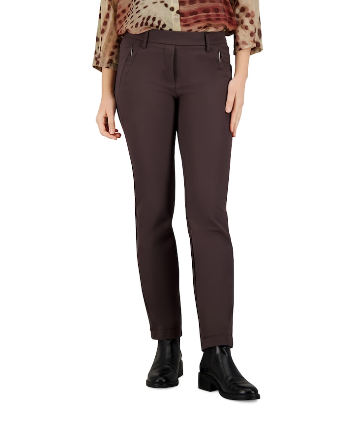 Pull On Slim broek bruin