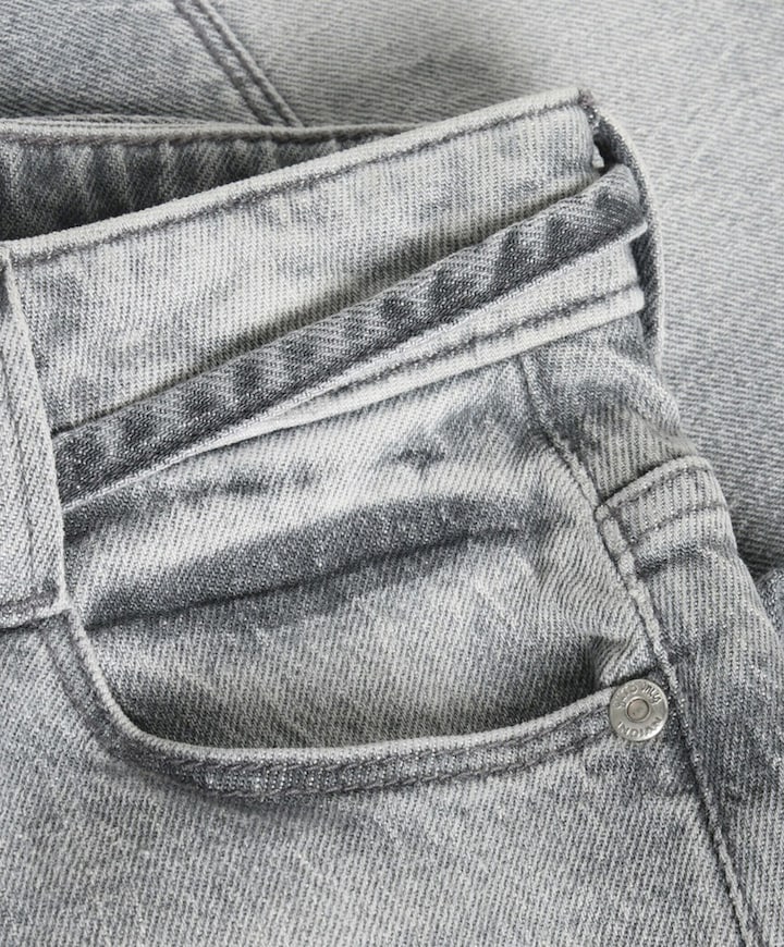 Jorts Demim meisjes korte broek grijs