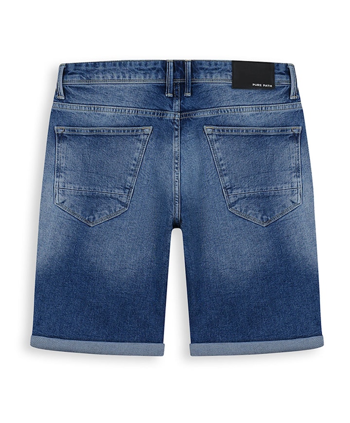 The Miles Slim Fit Short heren korte broek blauw