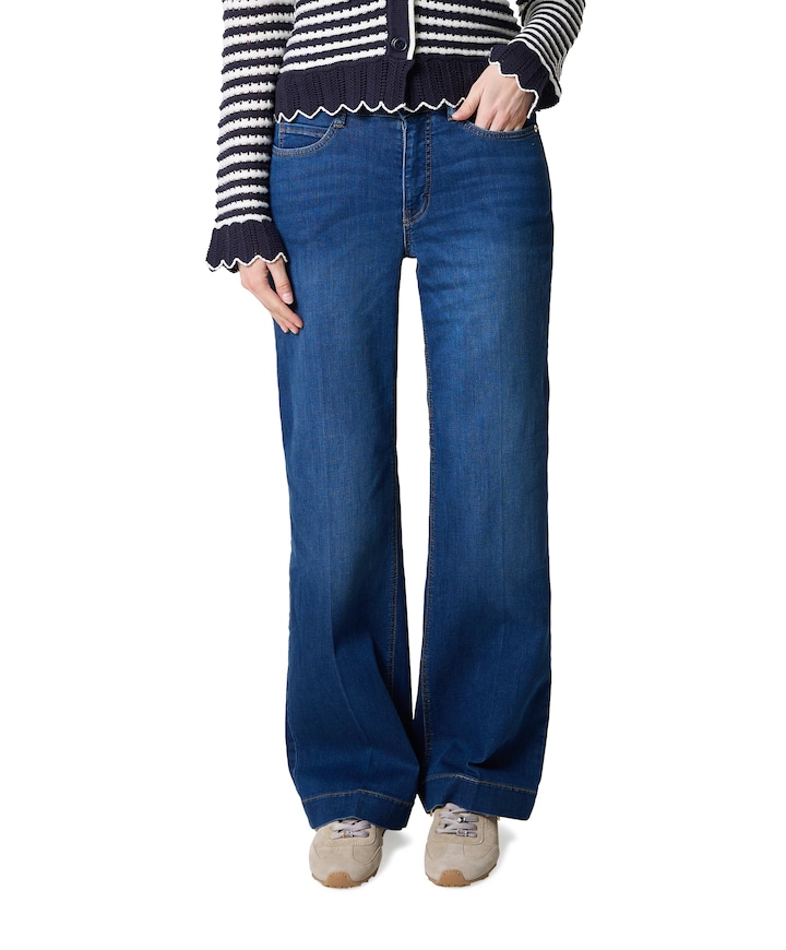 WIDE dames jeans blauw