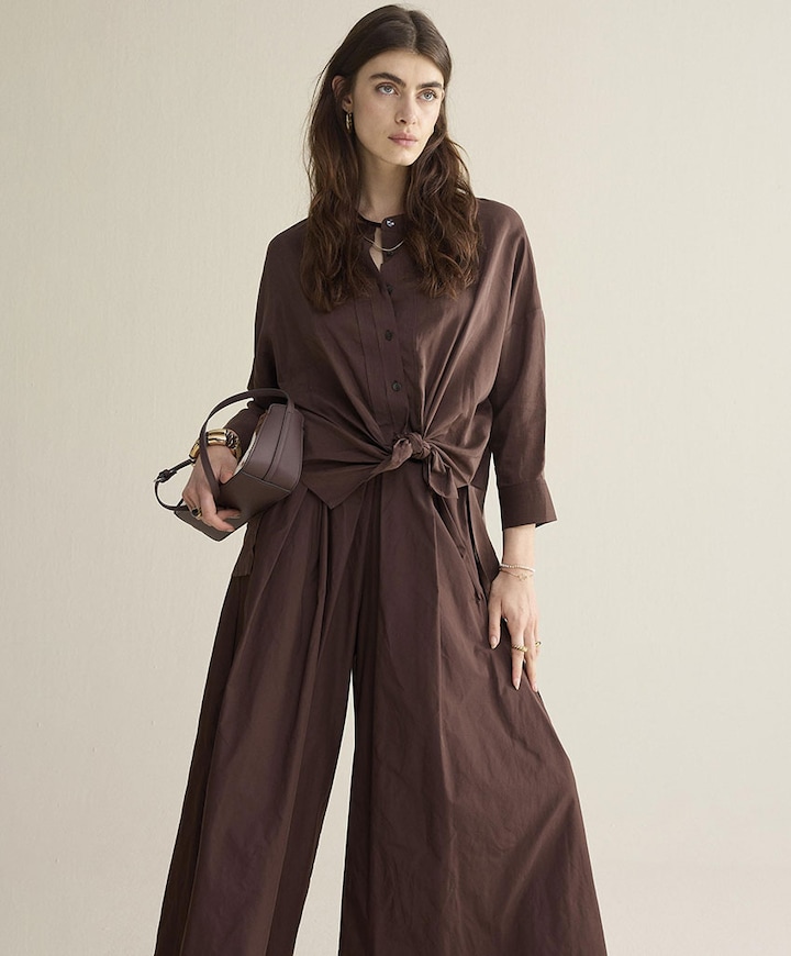 Dames blouse bruin