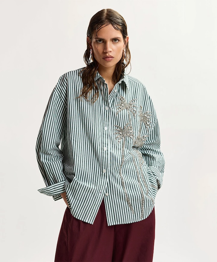 Dames blouse groen