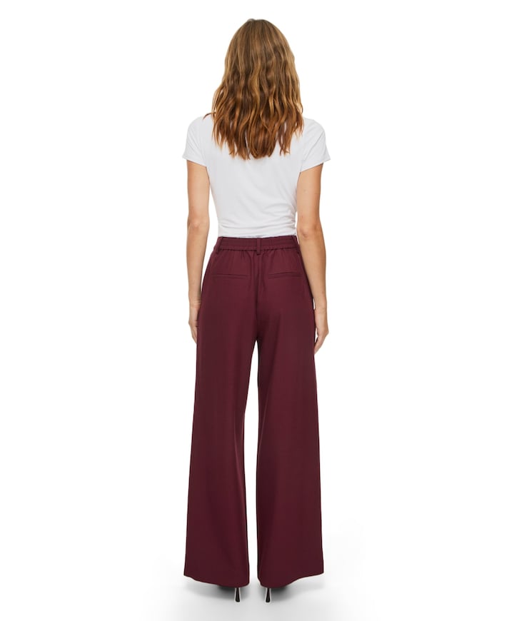VIONTAYA HW WIDE /BFS dames broek bordeaux