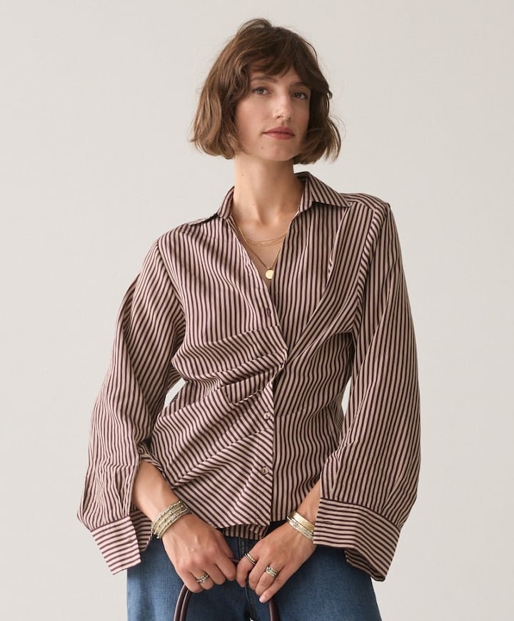 Dames blouse bordeaux