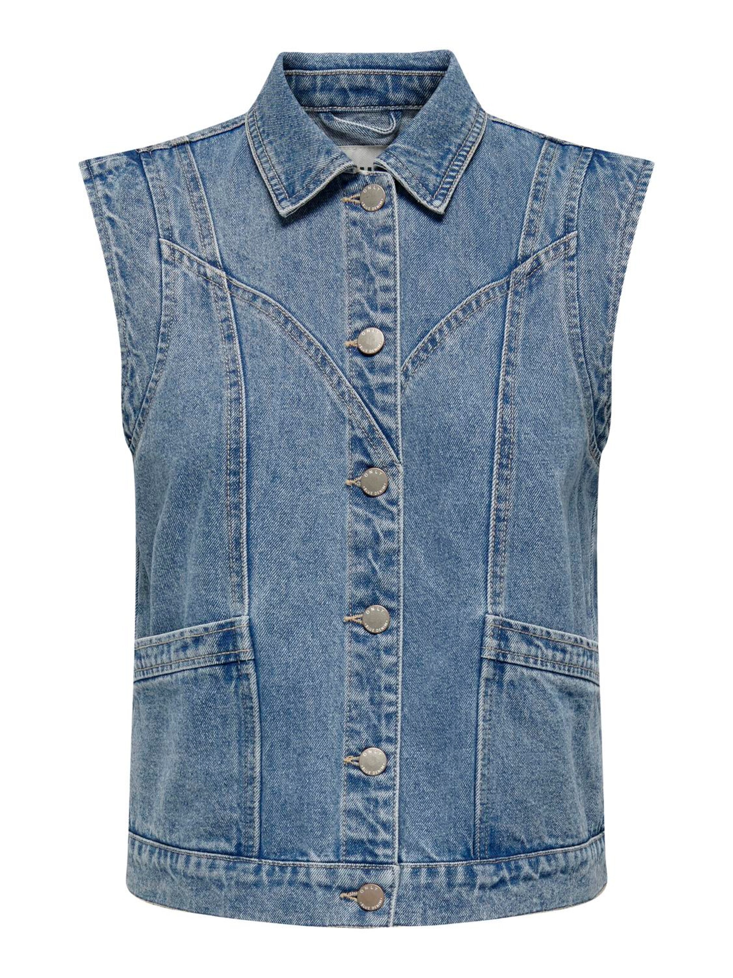 Dames gilet blauw